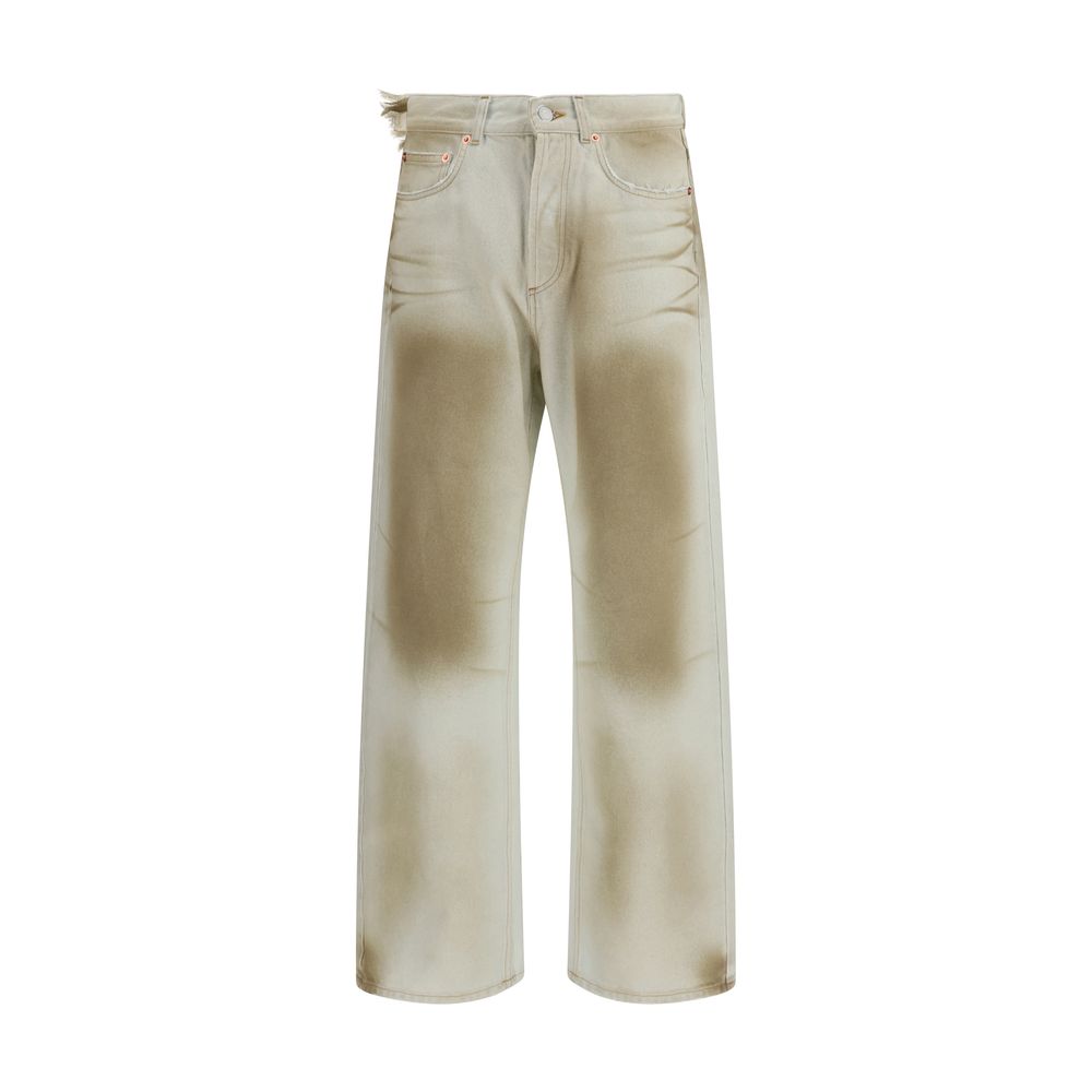 Magliano Beige Cotton Jeans Denim